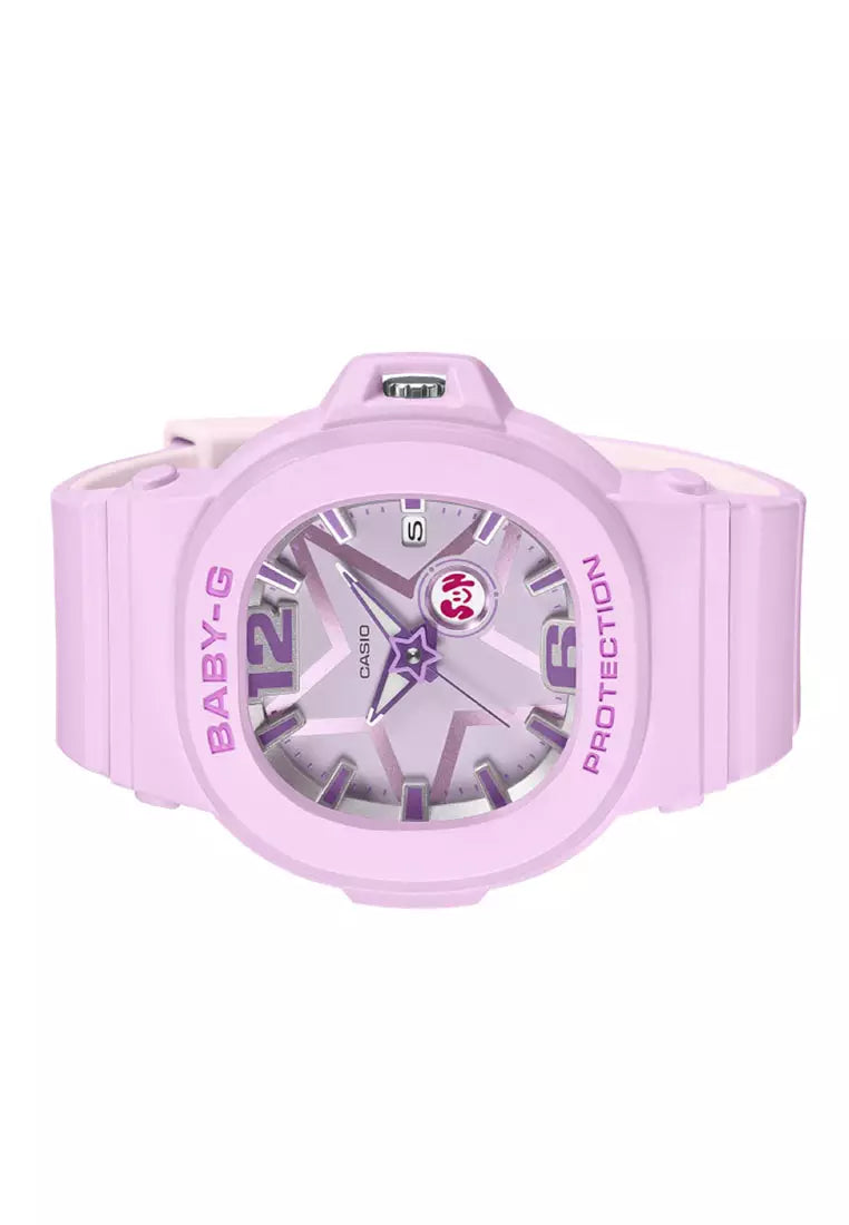 Casio Baby-G - Womens Rubber Strap Pink Analogue Watch - BGA-10D-6ADR