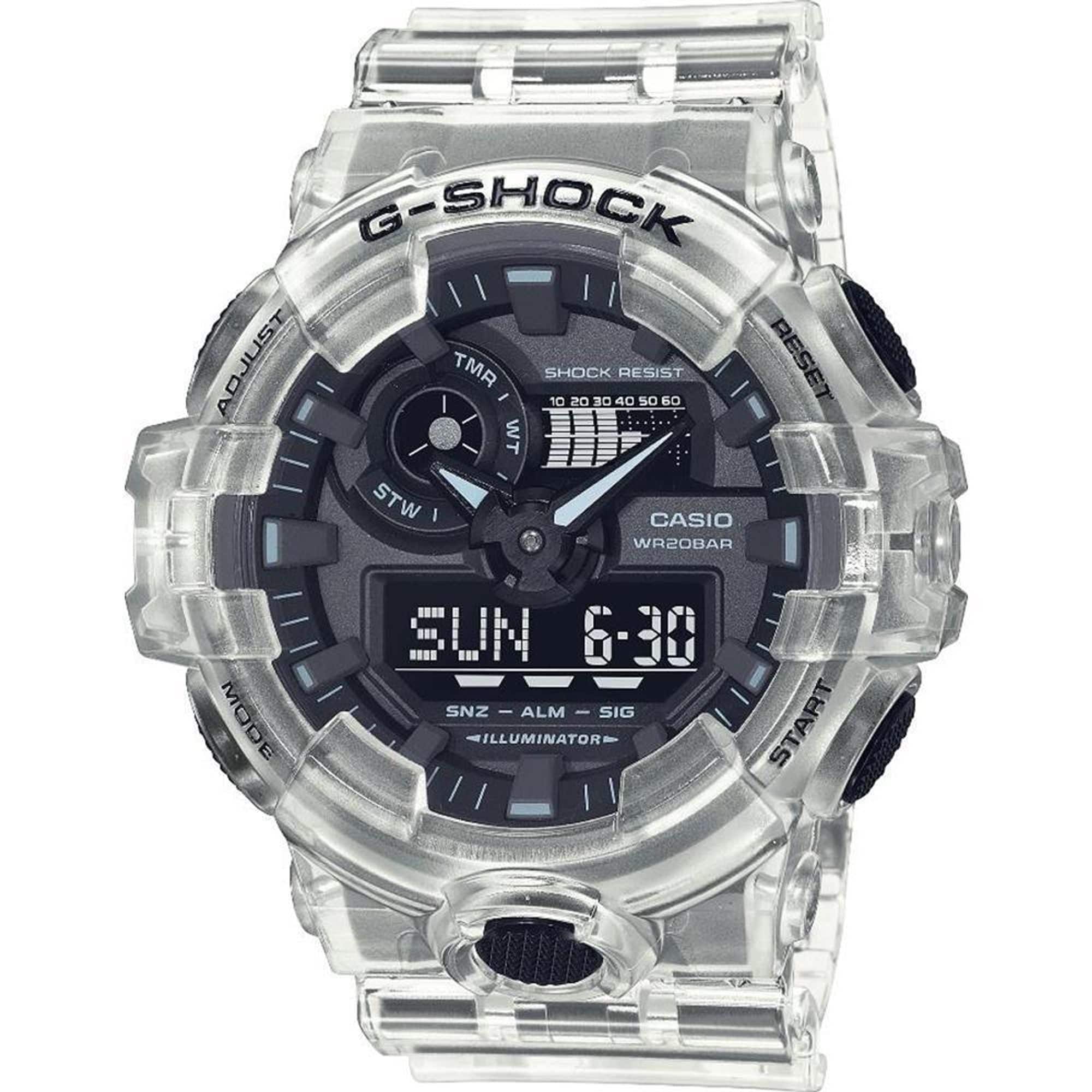 Casio G-Shock Mens 200m Skeleton Standard - GA-700SKE-7ADR