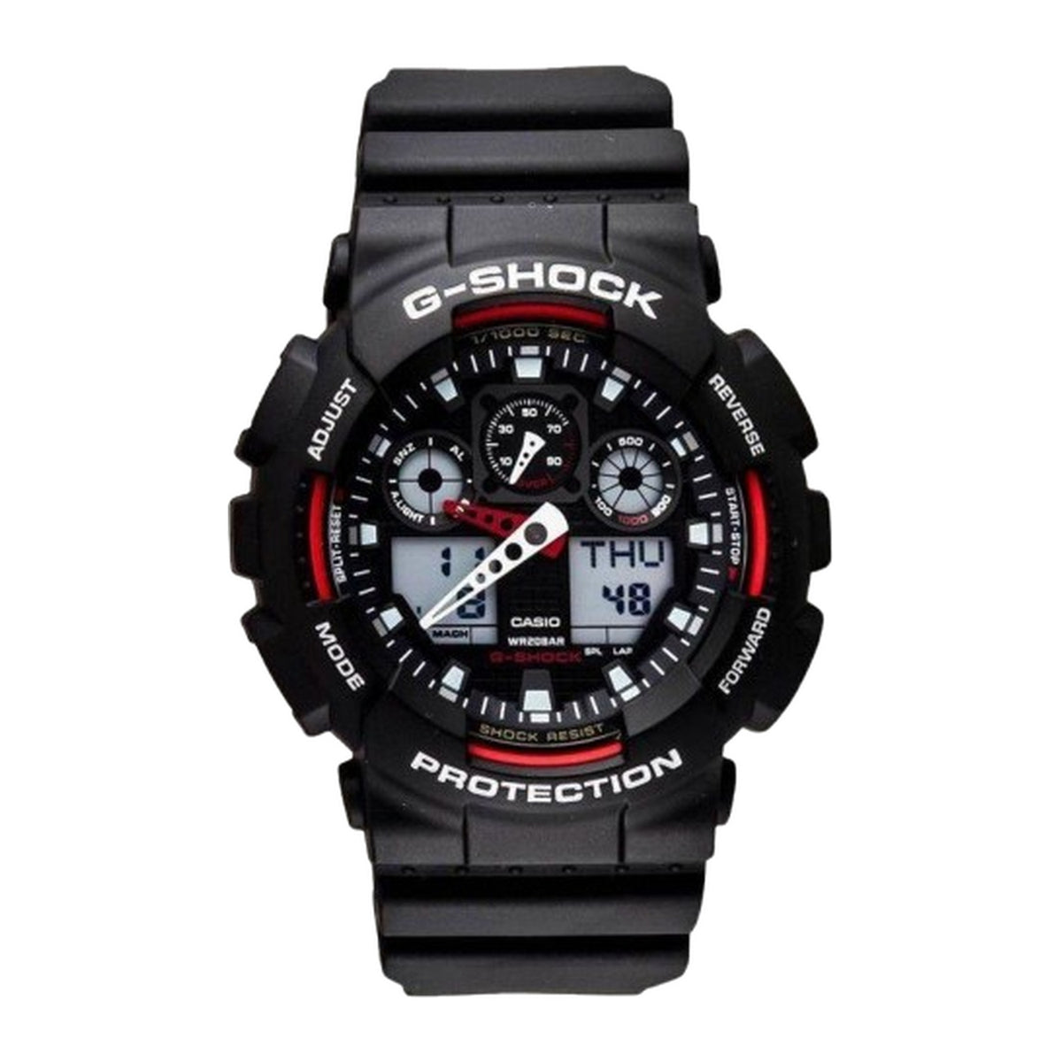 Casio Mens GA-100-1A4DR G-Shock X-Large Anadigital Watch