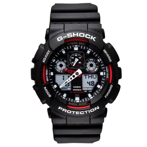 Casio Mens GA-100-1A4DR G-Shock X-Large Anadigital Watch