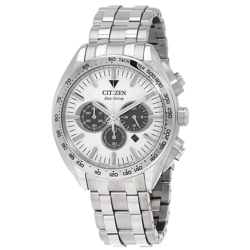 Citizen Chronograph Eco-Drive Mens Silver Stainless steel Watch-CA4540-54A