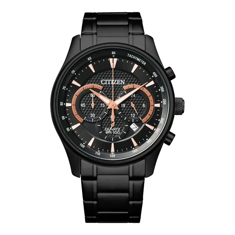 Citizen Chronograph Mens Black Stainless steel Watch-AN8195-58E