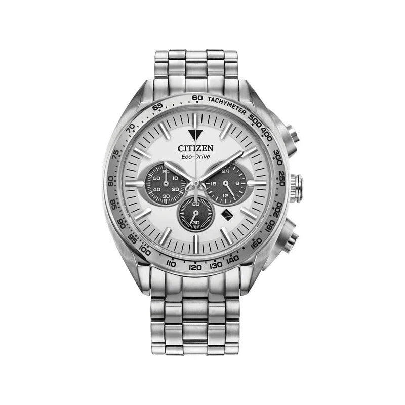 Citizen Chronograph Eco-Drive Mens Silver Stainless steel Watch-CA4540-54A