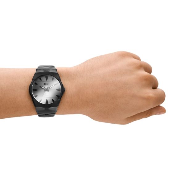 Diesel D-Sruptor Mens Black Stainless Steel Strap Watch-DZ2213