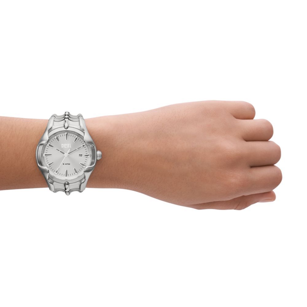 Diesel Vert Mens Silver Stainless Steel Strap Watch-DZ2185