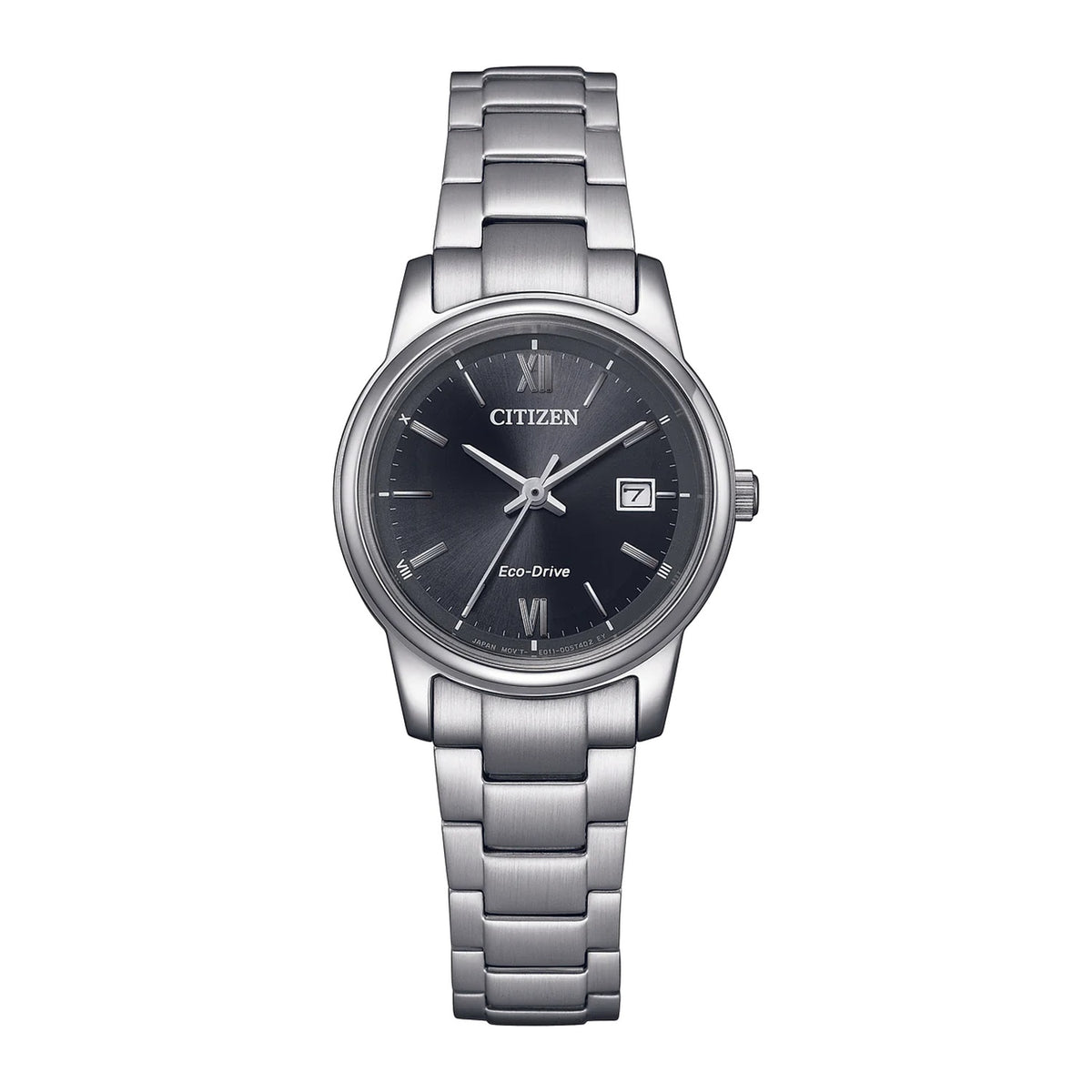 Citizen Eco-Drive Womens Black Dial Stainless steel Watch-EW2318-73E