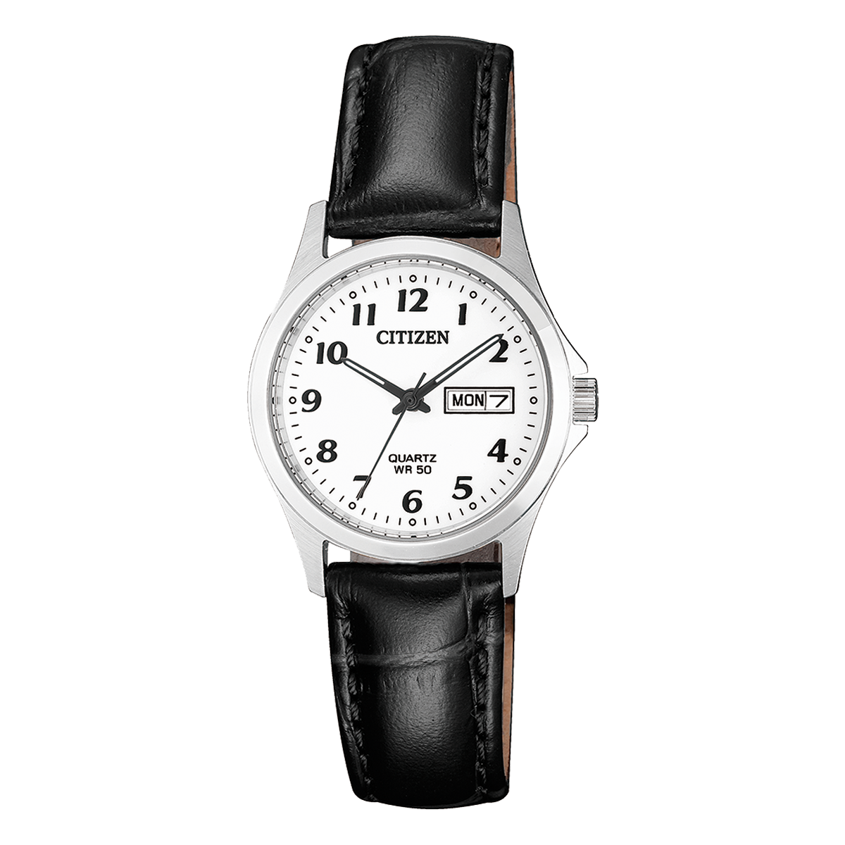 Citizen - Women Black Leather Strap Watch - EQ2000-02A