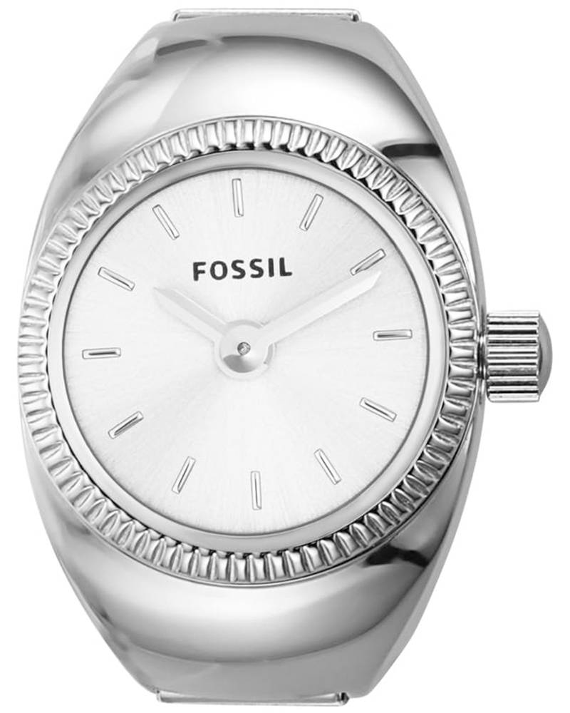 Fossil Ring Watch Womens Silver Stainless steel Watch-ES5245
