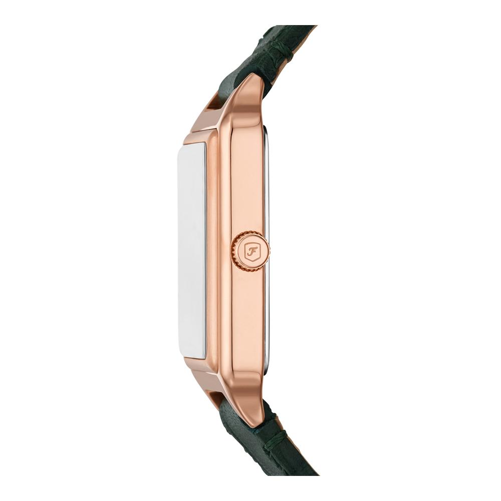 Fossil Raquel Womens Green Leather Watch-ES5366