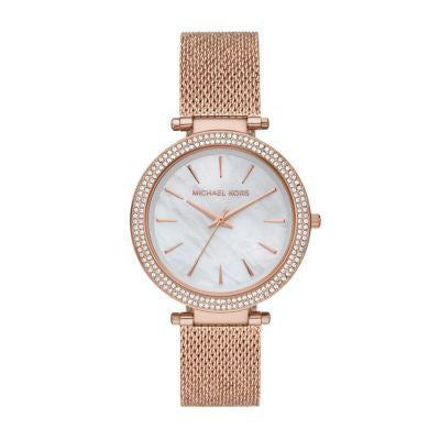 Michael Kors Darci Rose Gold Stainless Steel Women Watch-MK4519