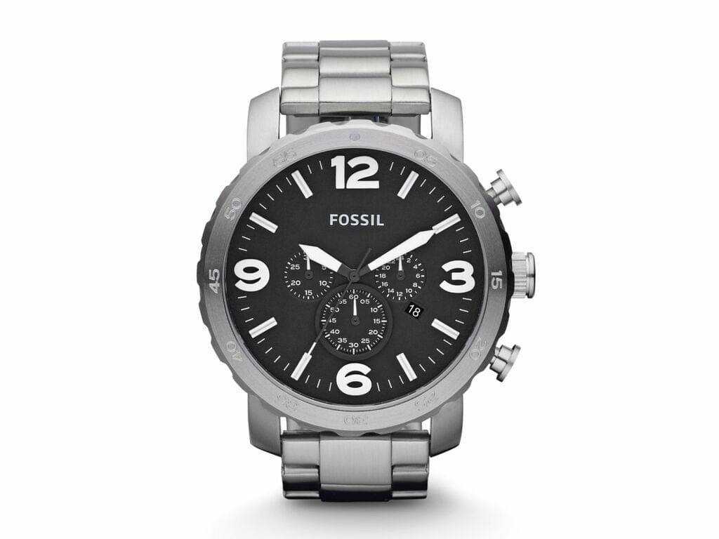 Men's nate stainless discount steel chronograph quartz watch