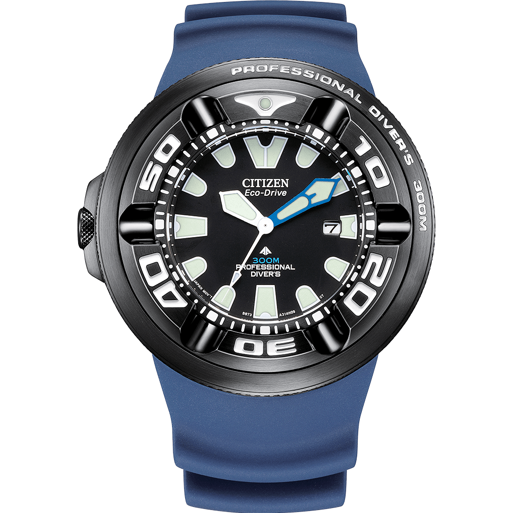 Citizen - Men Blue Rubber Strap Watch - BJ8055-04E