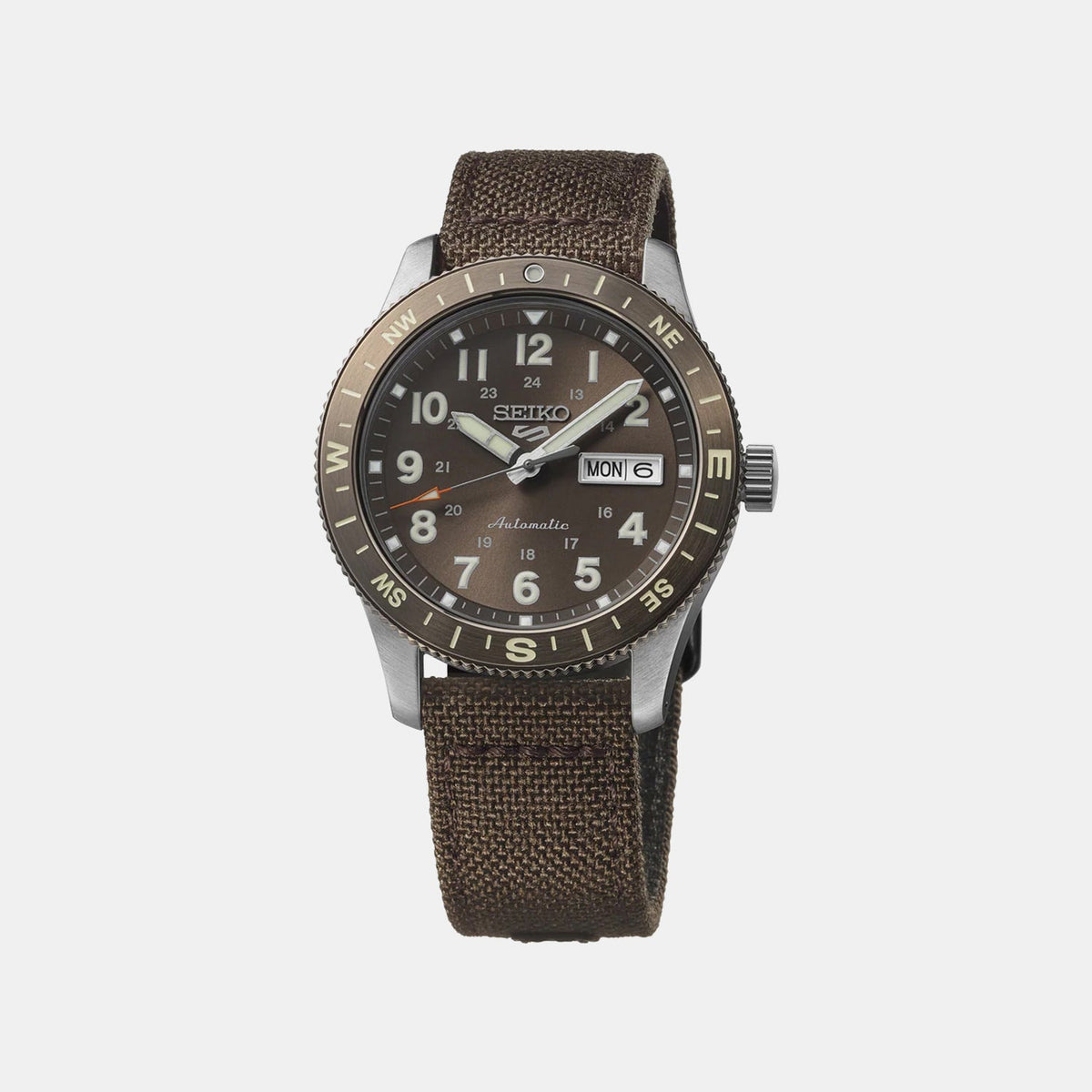 Seiko - Men Silver Nylon Strap Watch - HDB009K1