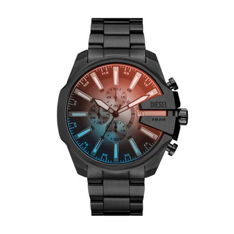 Diesel Mega Chief Slim Black Stainless steel Mens Watch-DZ4689