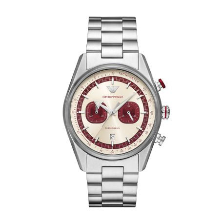 Emporio Armani Racer Silver Stainless steel Mens Watch-AR11645