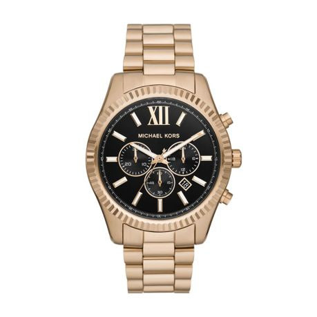 Michael Kors Lexington Gold Stainless steel Mens Watch-MK9155