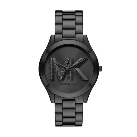 Michael Kors Slim Runway Black Stainless steel Womens Watch-MK4734