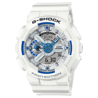 G-Shock GA-110HDS-7ADR High-Performance Analog-Digital Hybrid -White