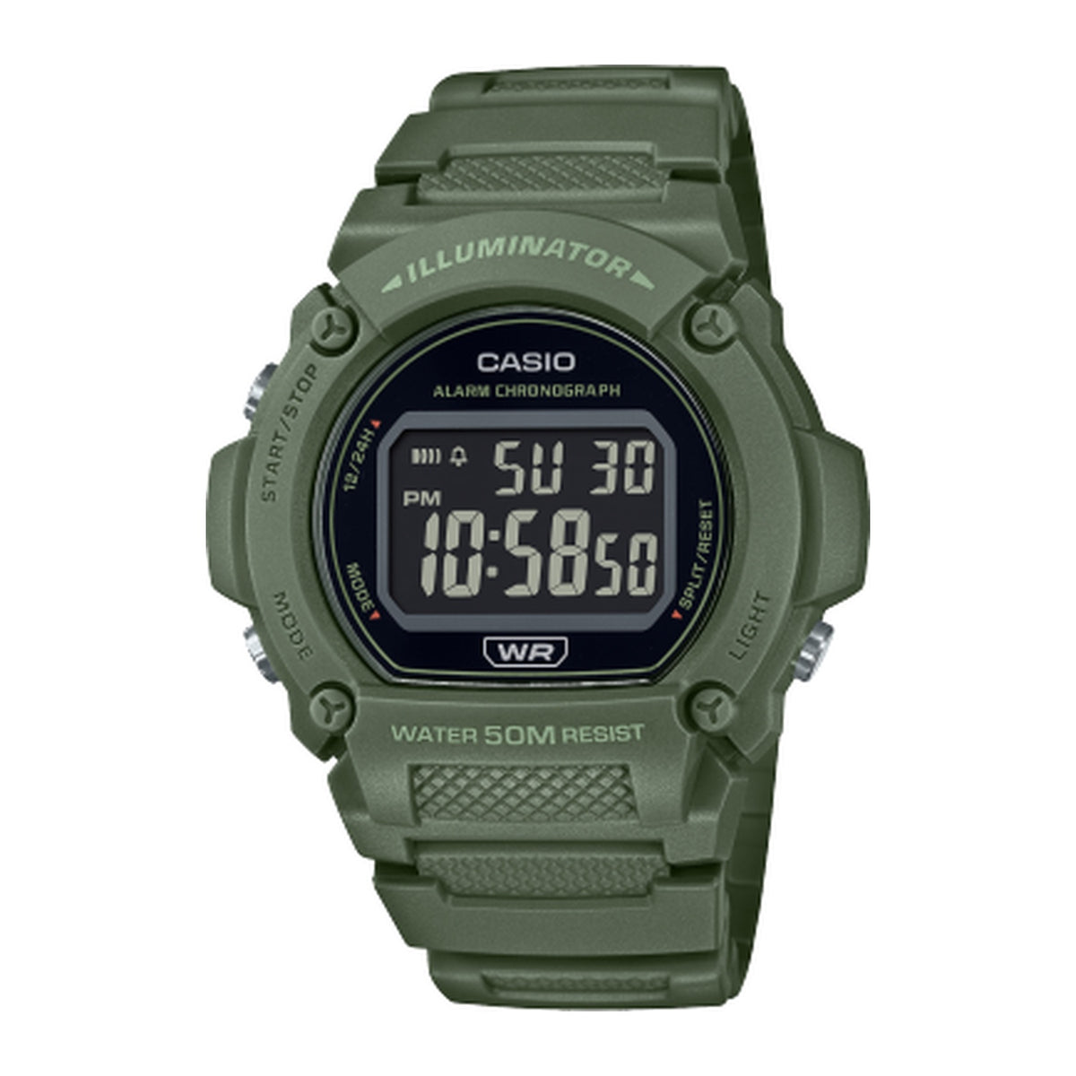 Casio Standard Men's W-219HC Series - Green