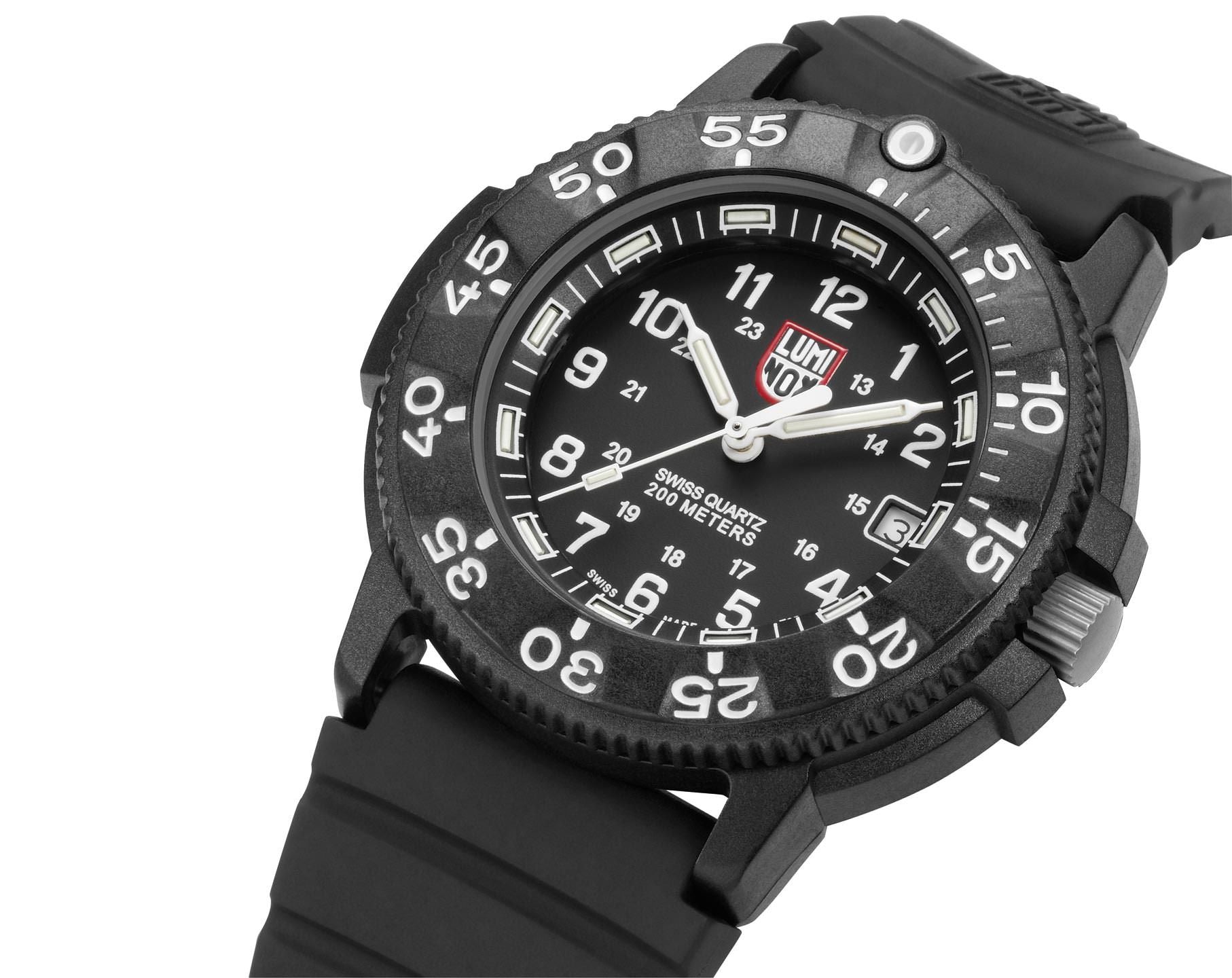 Luminox Navy Seal Mens Black Rubber Strap Watch-XS.3001.F