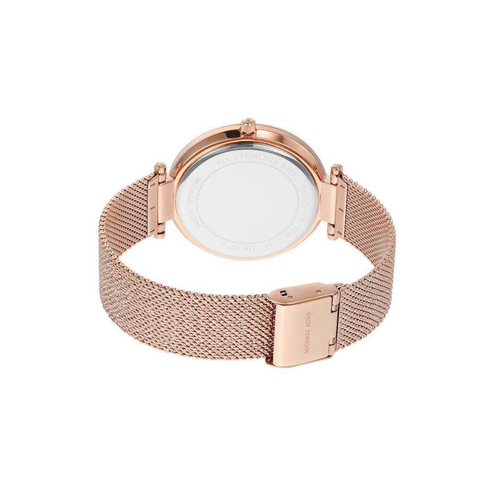 Michael Kors Darci Rose Gold Stainless Steel Women Watch-MK4519