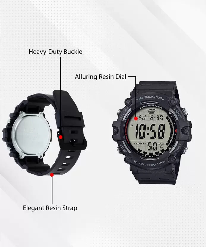Casio Standard Collection Mens 100m - AE-1500WH-1AVDF