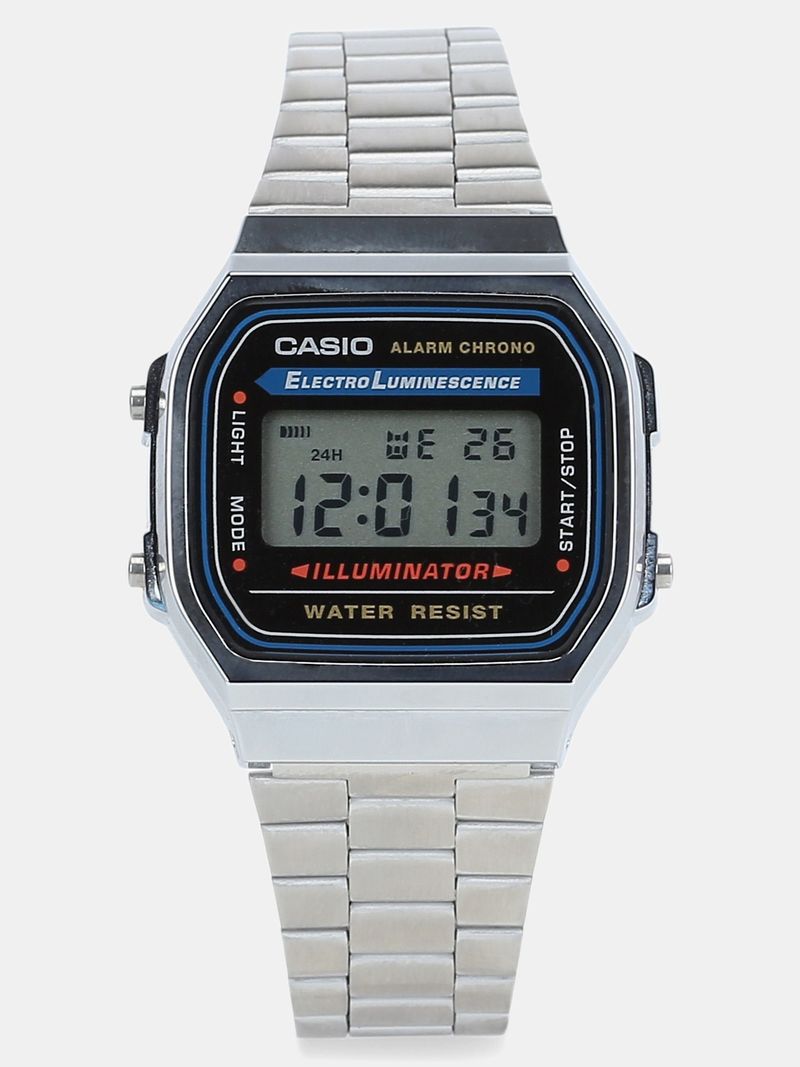 Casio Mens A168WA-1UWD Illuminator Retro Digital Watch