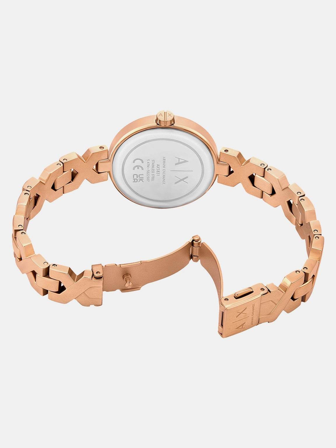 Armani Exchange Ava Pink Stainless steel Womens Watch-AX5832