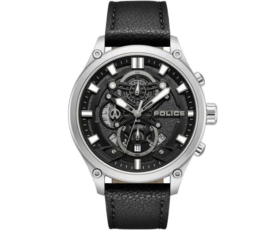Police Wadden Mens Leather Watch