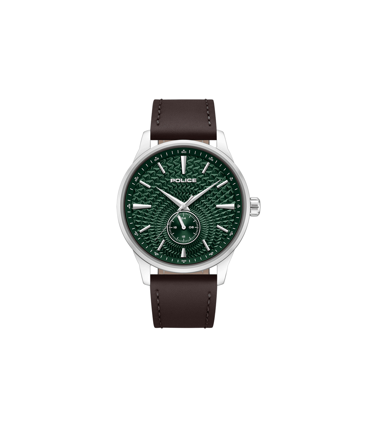Police Mens Brown Leather Watch-PEWGF0093601