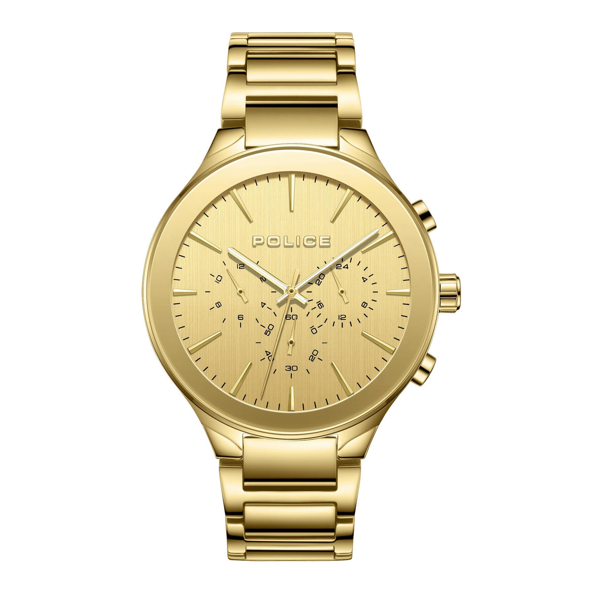 Police Mens Gold Stainless steel Watch-PEWGK0000801