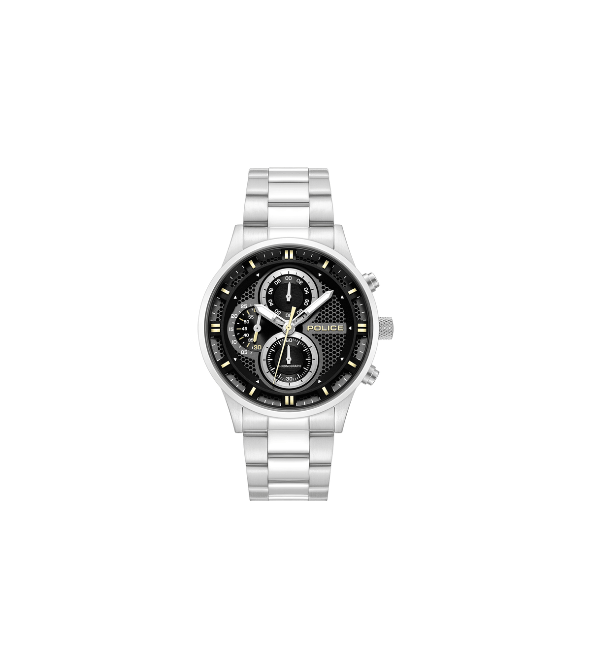 Police Mens Silver Stainless steel Watch-PEWGK0092501