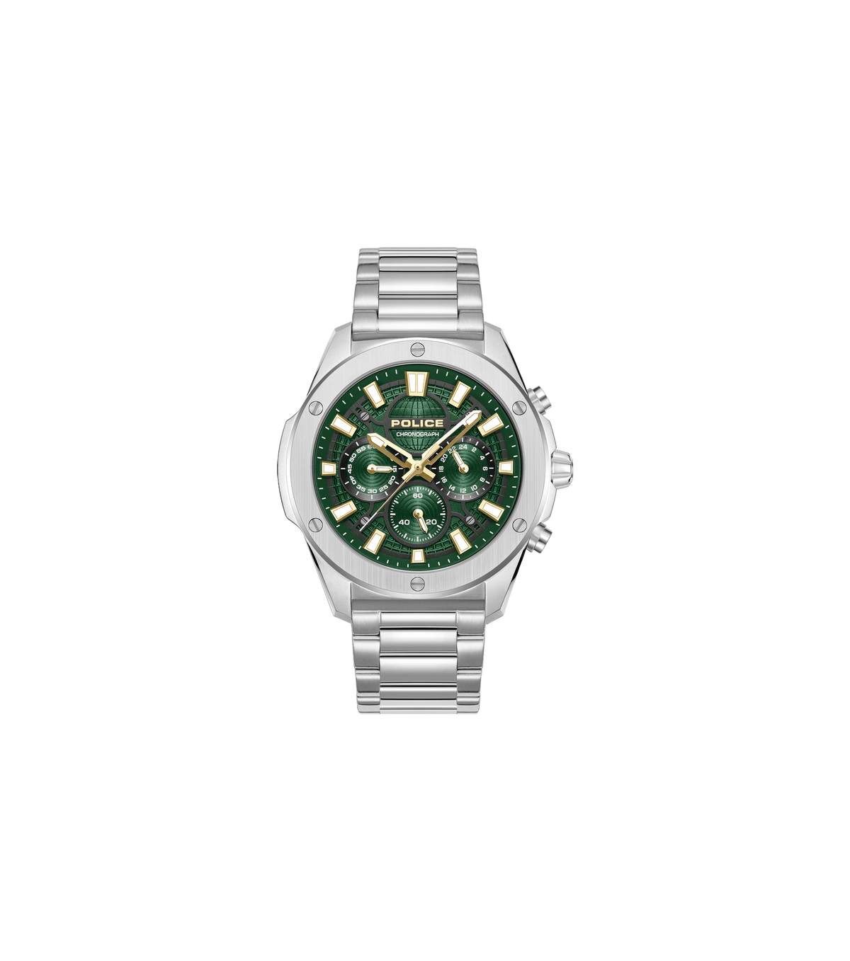 Police Mens Silver Stainless steel Watch-PEWGK0093101