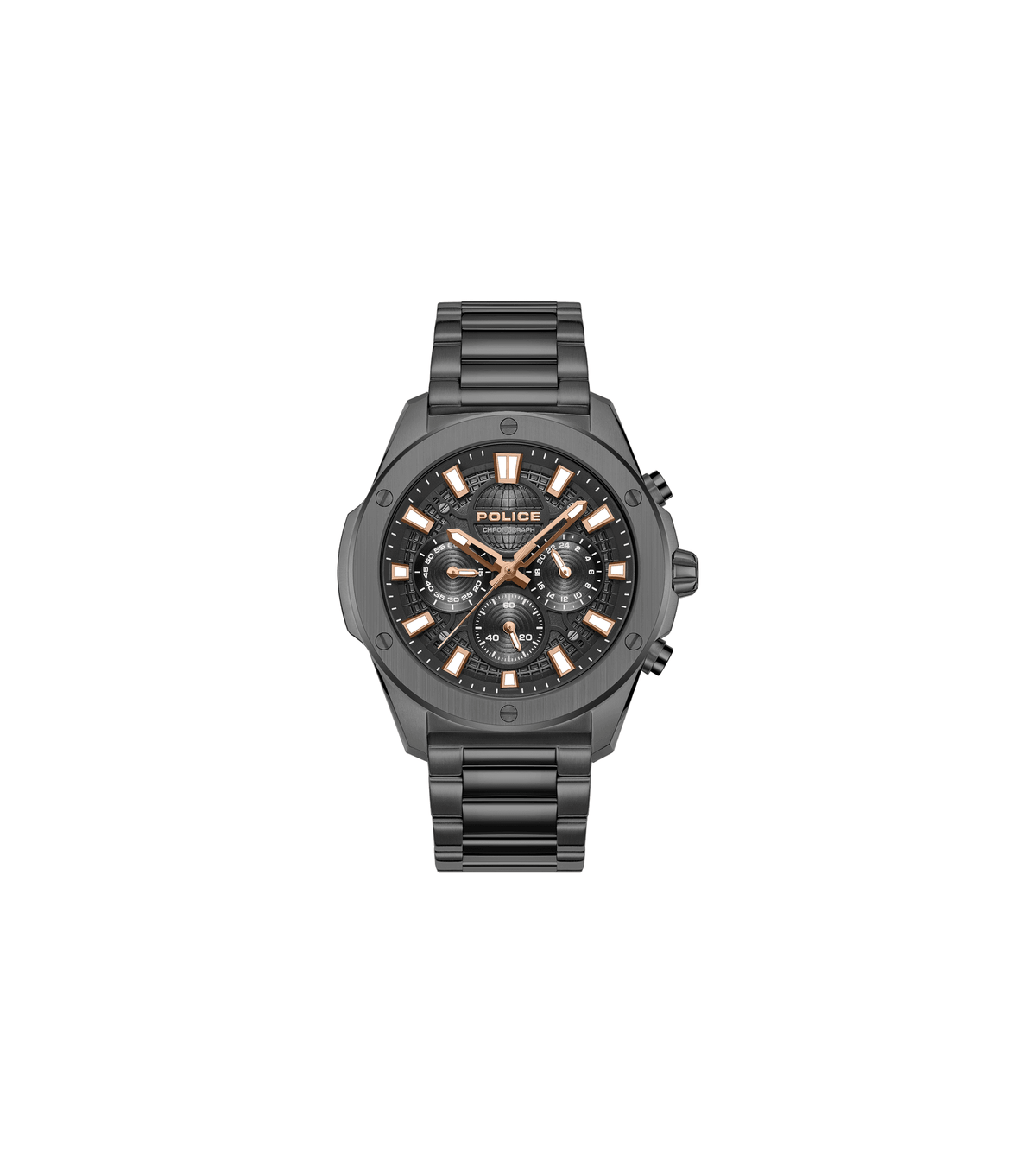 Police Mens Black Stainless steel Watch-PEWGK0093103