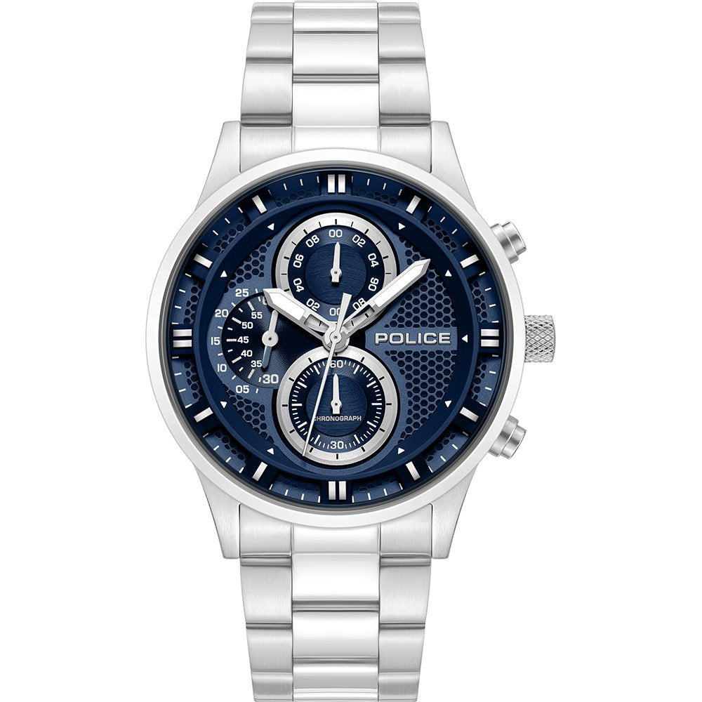 Police Mens Silver Stainless steel Watch-PEWGK0092502