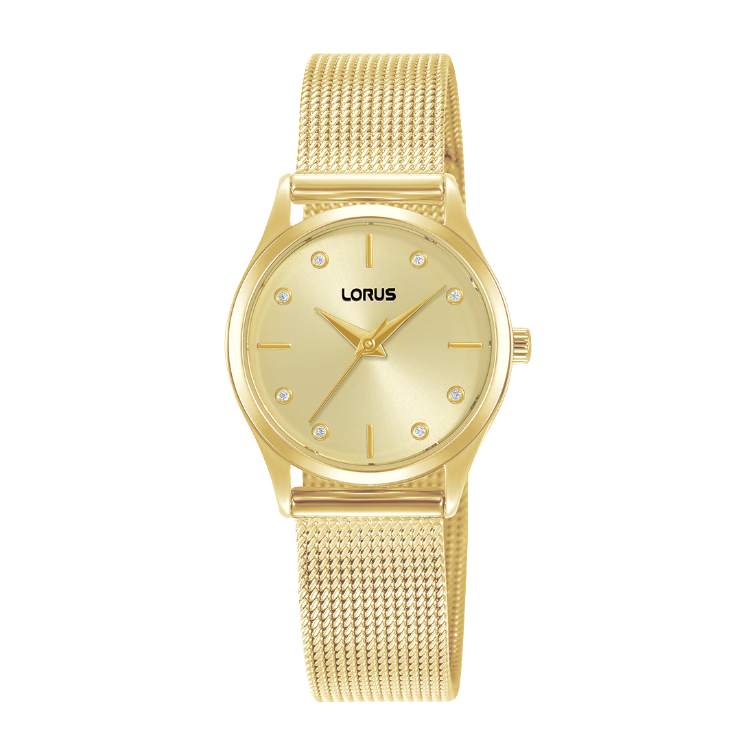 Lorus - Women Gold Stainless Steel Strap Watch - RG212ZX9