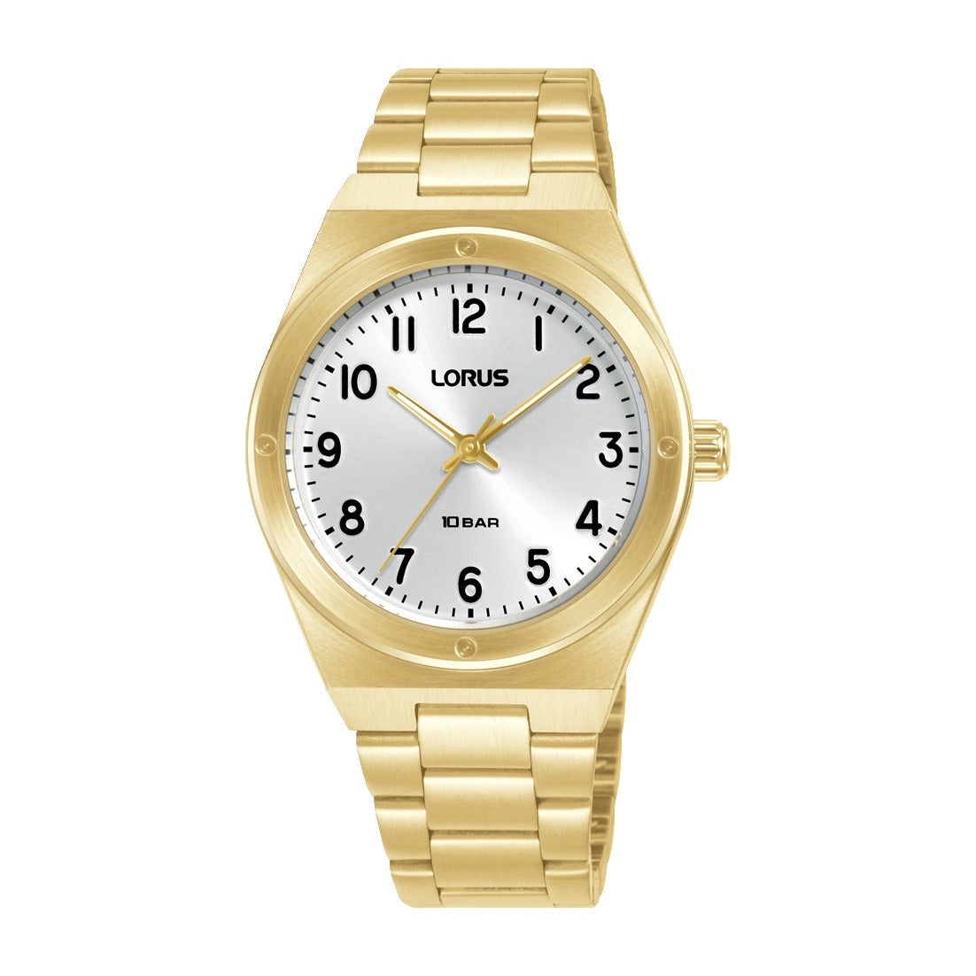 Lorus Womens Gold Stainless Steel Watch-RG290YX9