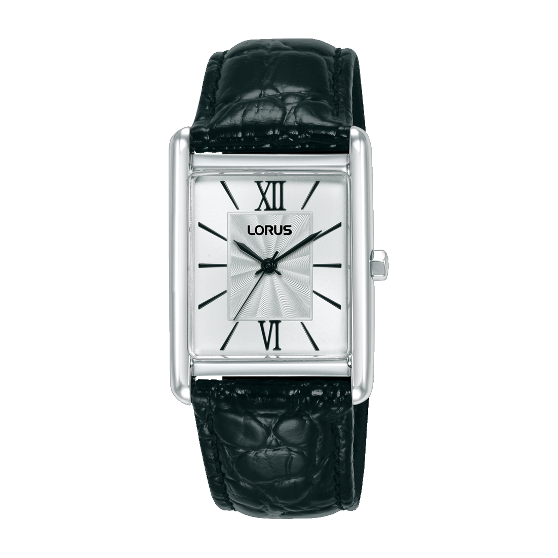 Lorus - Women Black Leather Strap Watch - RH837CX9
