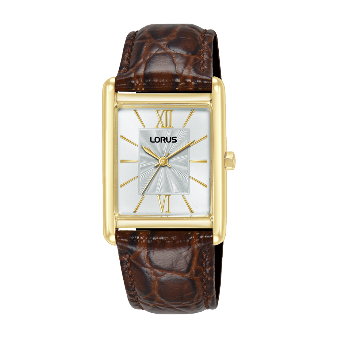 Lorus - Men Brown Leather Strap Watch - RH838CX9