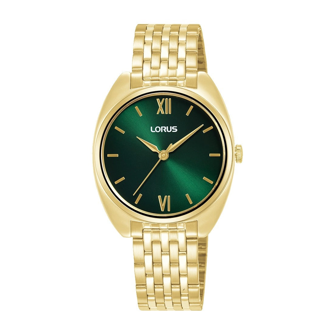 Lorus Womens Gold Stainless Steel Watch-RH844CX9