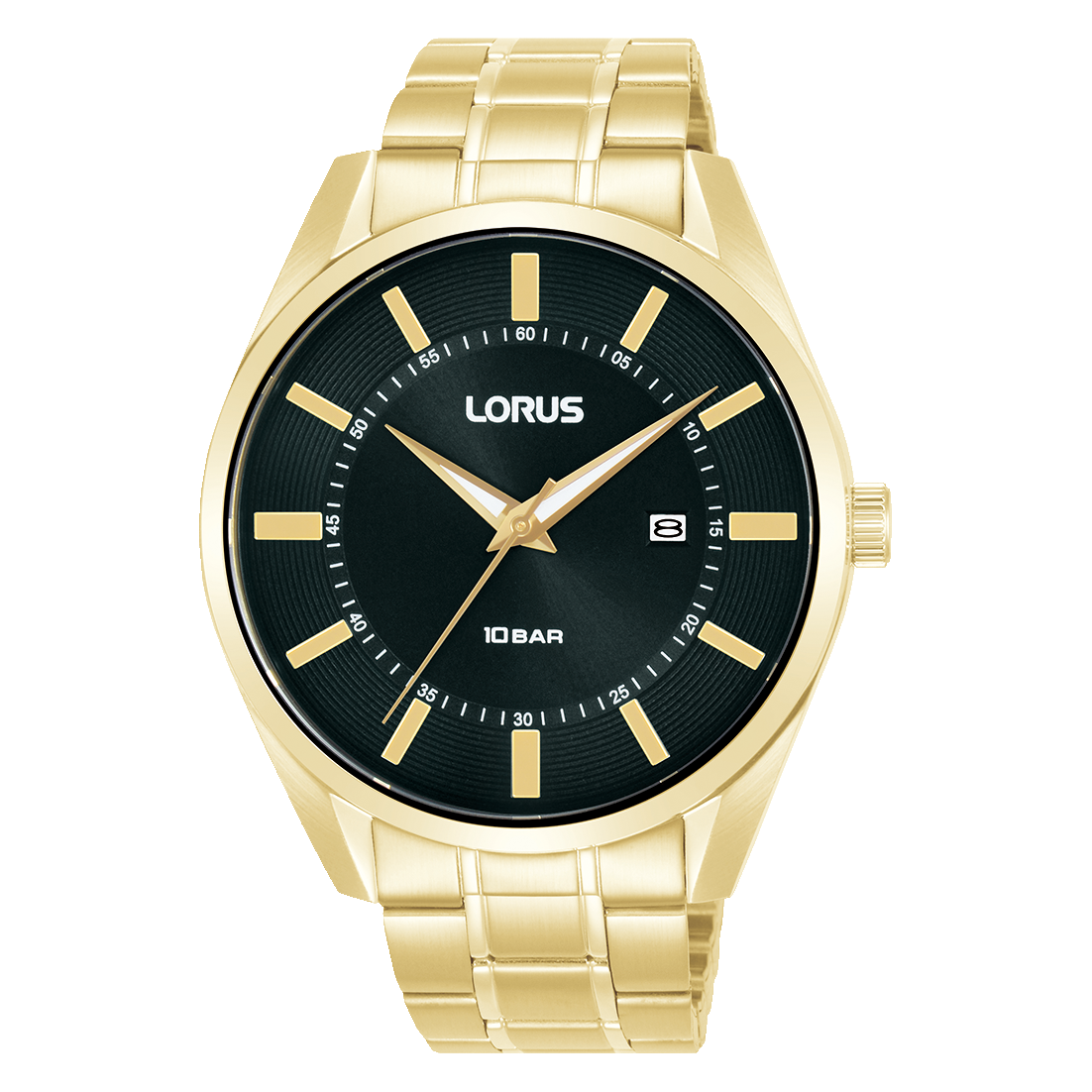 Lorus - Men Gold Stainless Steel Strap Watch - RH914SX9