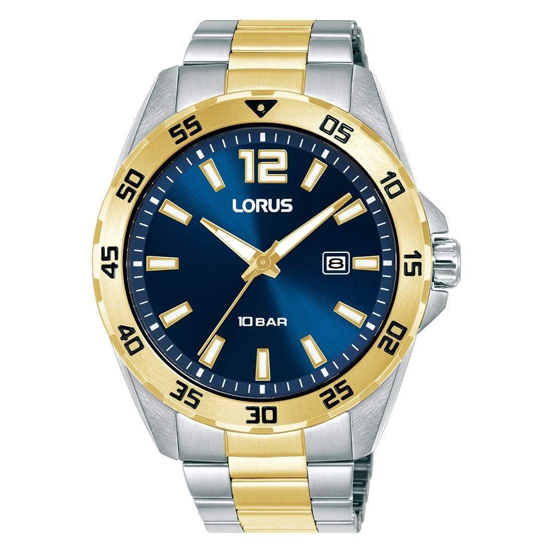 Lorus Mens Silver Stainless Steel Watch-RH936SX9