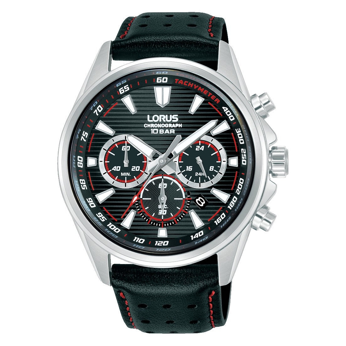Lorus Mens Sport Silver Stainless Steel Watch-RT325LX9