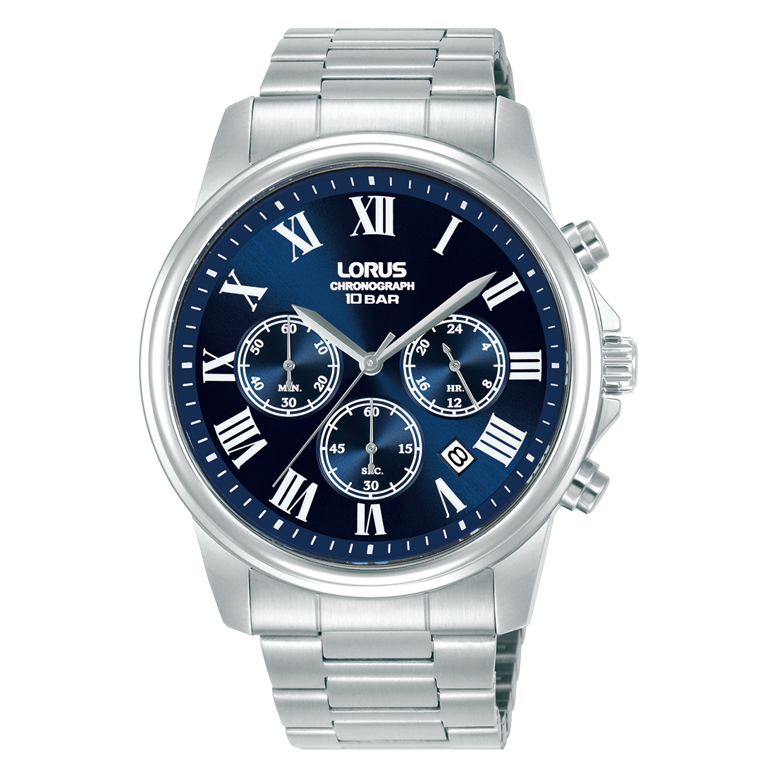 Lorus - Men Silver Stainless Steel Strap Watch - RT337LX9