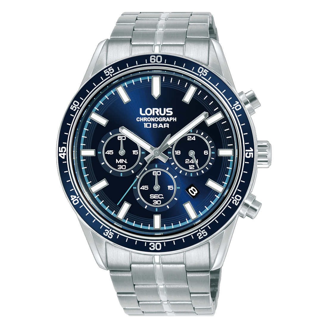 Lorus - Men Silver Stainless Steel Strap Watch - RT347LX9