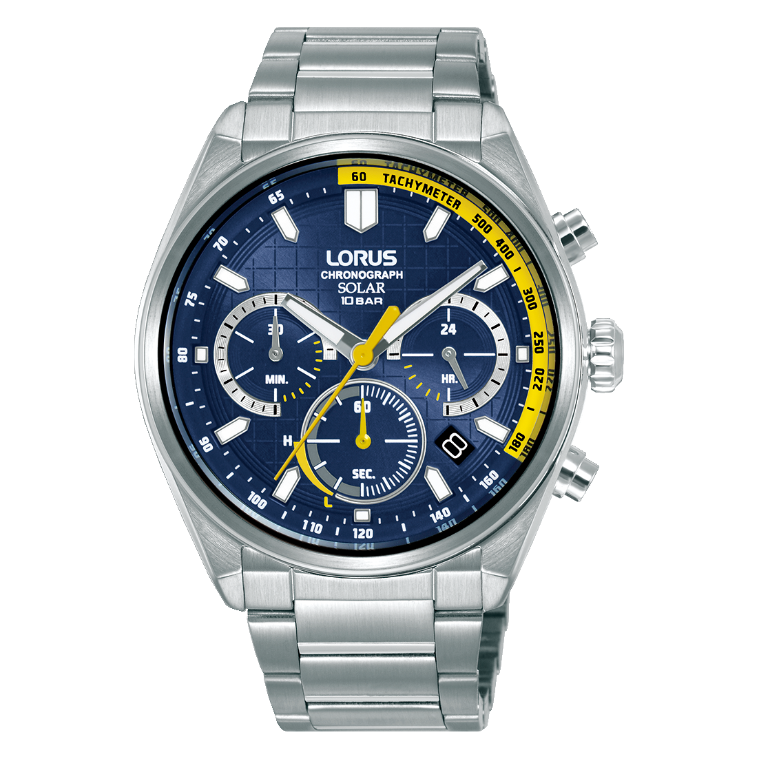 Lorus - Men Silver Stainless Steel Strap Watch - RZ533AX9