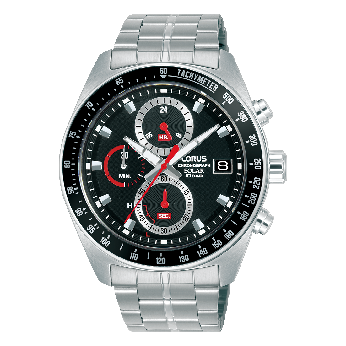 Lorus - Men Silver Stainless Steel Strap Watch - RZ615AX9
