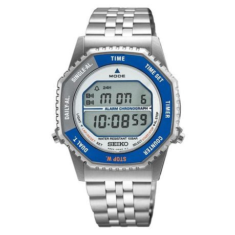 Seiko Retro Digital - Full Stainless Steel Alarm Chronograph - SMGG21P1