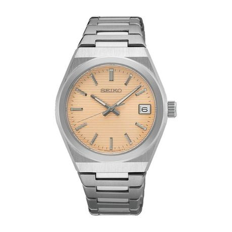 Seiko Ladies' Essentials -SUR577P1- Salmon Pink Sunray Dial