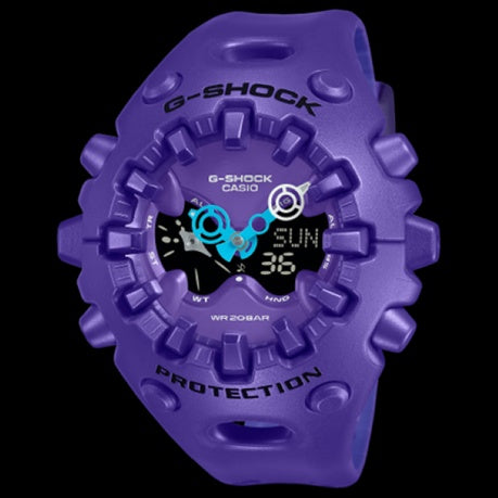 Casio G-Shock GA-V01-2ADR -Hidden Glow Series-5Yr Battery-200M WR-Purple
